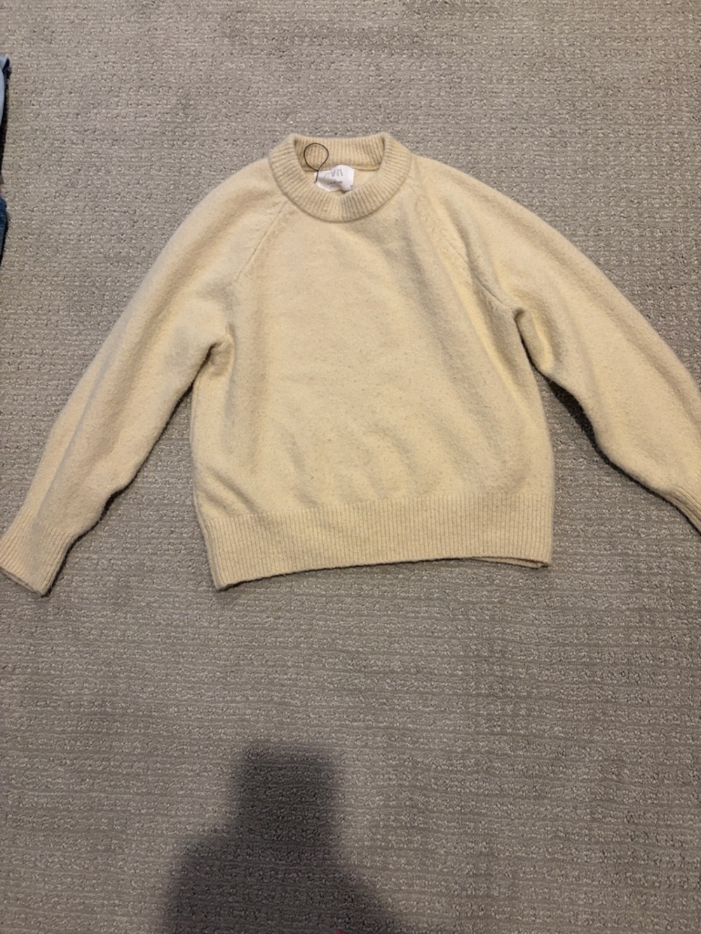 Zara Cream Crewneck Sweater